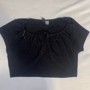 Adorable black crop top